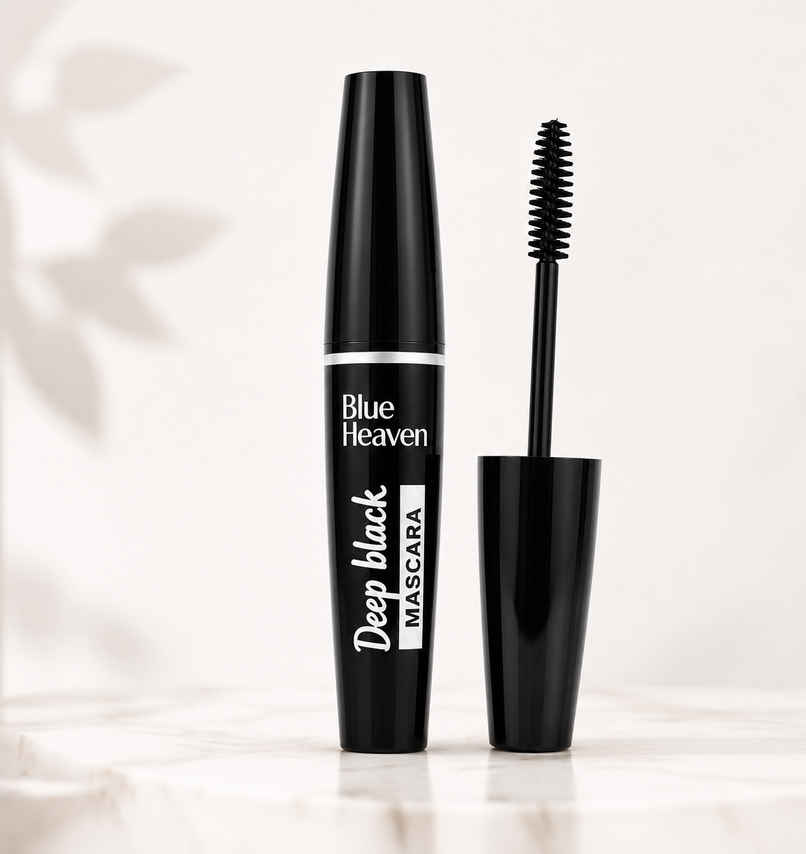 Blue Heaven Deep Black Mascara | Waterproof & Smudgeproof Blue Heaven Deep Black Mascara | Waterproof & Smudgeproof