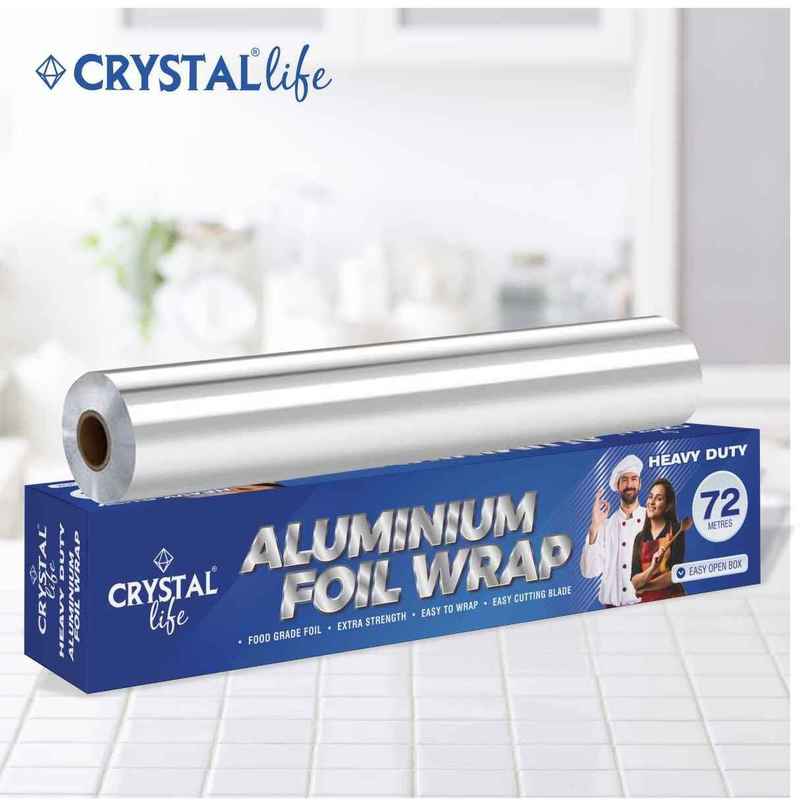 Crystal Life Aluminium Foil Wrap | 72 meter | 11 Mic Crystal Life Aluminium Foil Wrap | 72 meter | 11 Mic