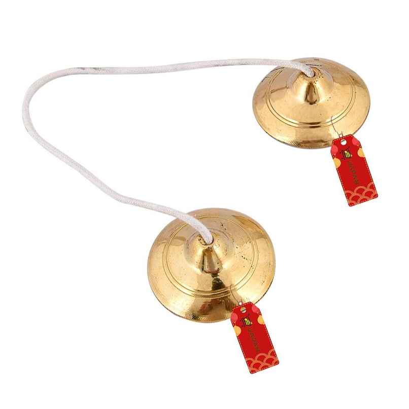 Uapan Brass Manjeera Hand Cymbal Pair 3 Inches Uapan Brass Manjeera Hand Cymbal Pair 3 Inches