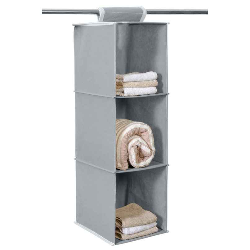 Hometrap 3 Compartment Hanging Shelf | Grey