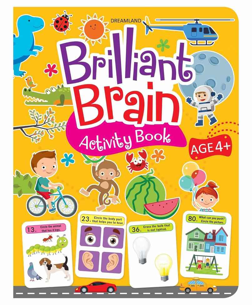 Brilliant Brain Activity Book for kids 4+ | Fun Activities for Childrens