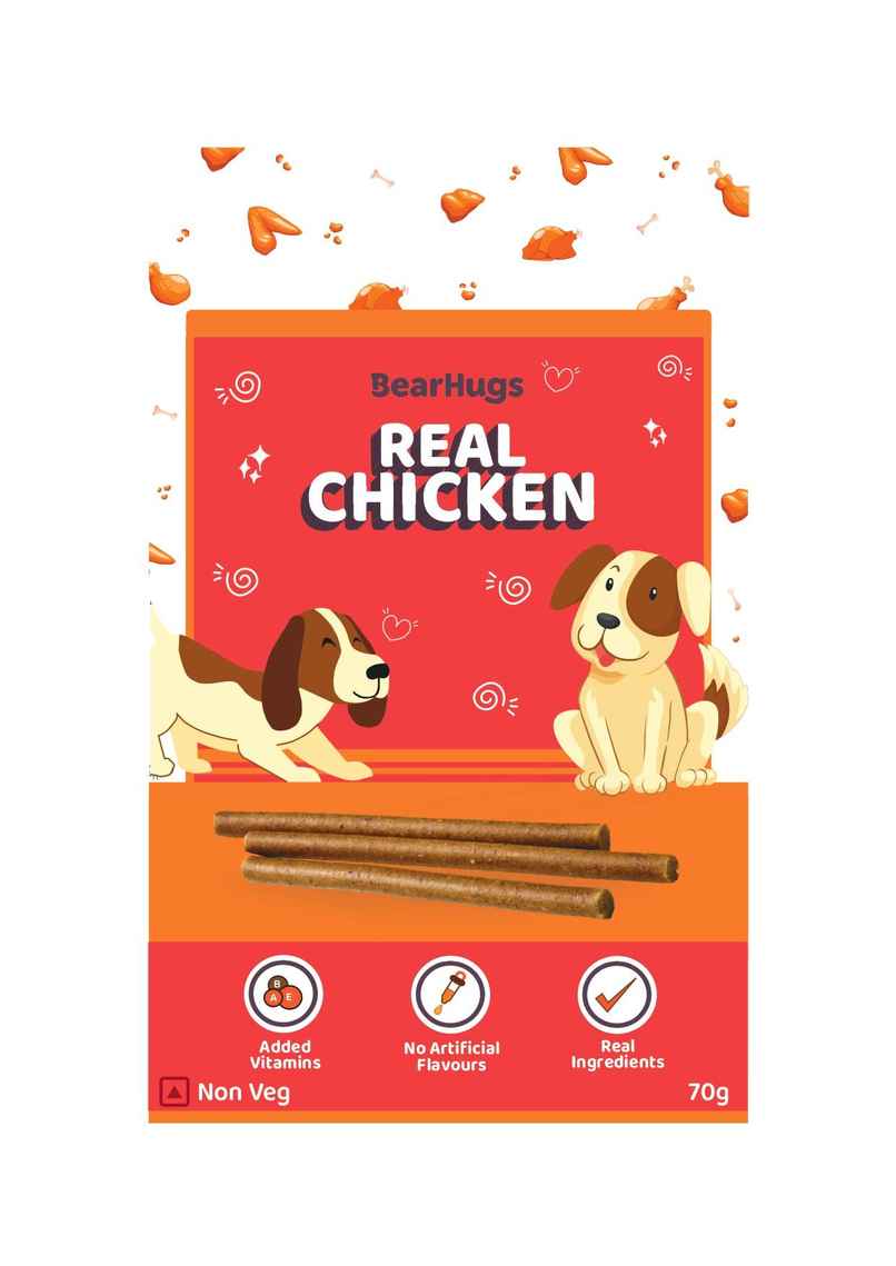 Bearhugs Real Chicken Sticks Dog Treat