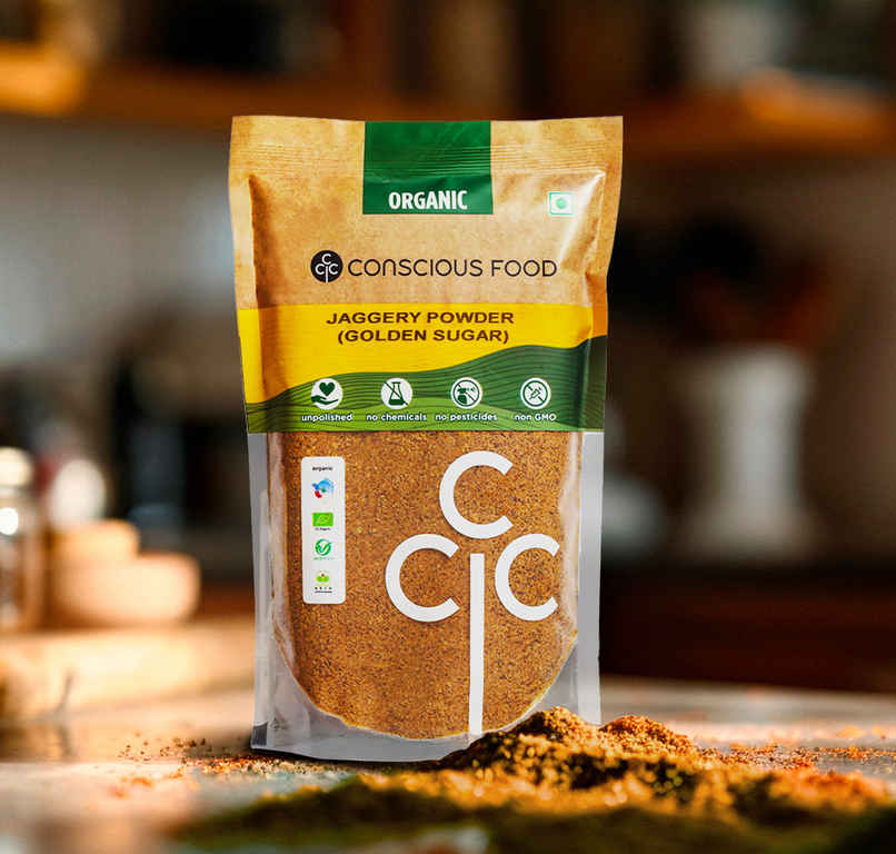 Conscious Food Jaggery Powder | Made From Pure Sugarcane Juice