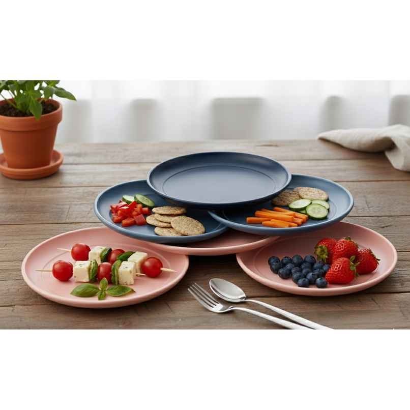 All Time Treats Plate | Set Of 6 (Colour May Vary) All Time Treats Plate | Set Of 6 (Colour May Vary)