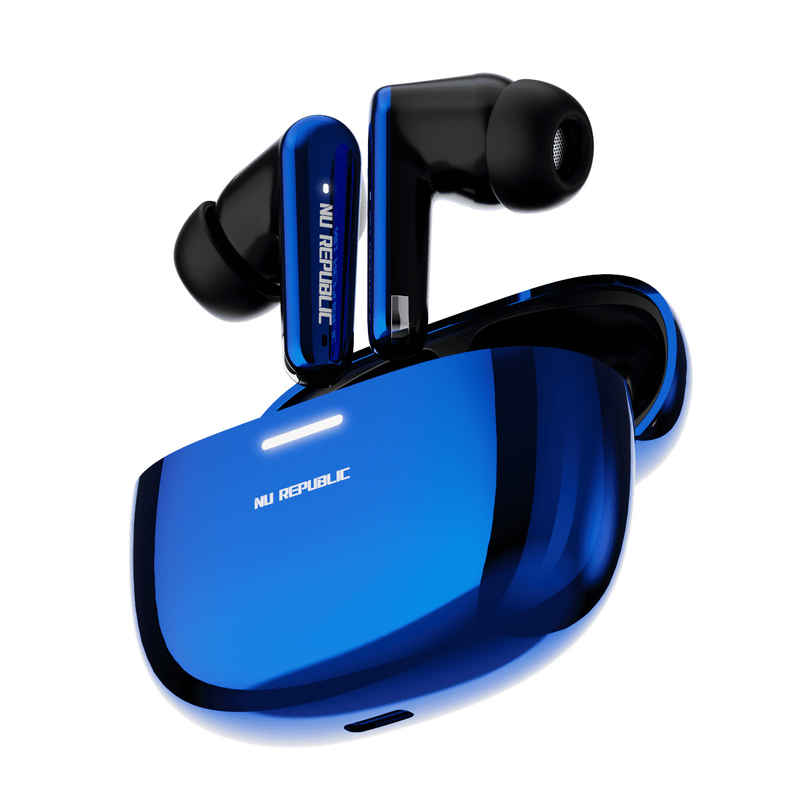 Nu Republic Epic X4 With 52 Hrs Playtime Tws Earbuds | Blue Nu Republic Epic X4 With 52 Hrs Playtime Tws Earbuds | Blue