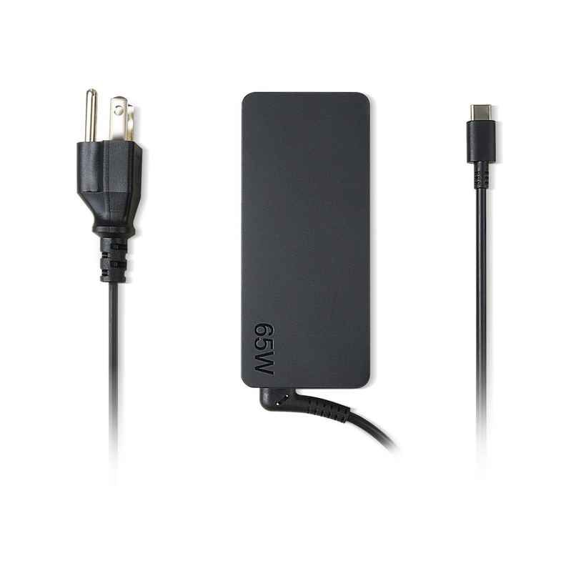 Lenovo Original 65W 20V 3.25A Standard USB Type-C for Laptops Ac Adapter - Black