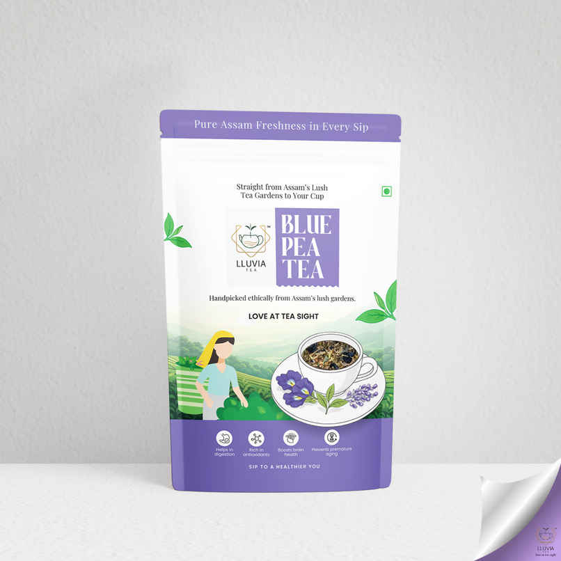 Lluvia Blue Tea Butterfly Pea Flower Zipper Pack Lluvia Blue Tea Butterfly Pea Flower Zipper Pack
