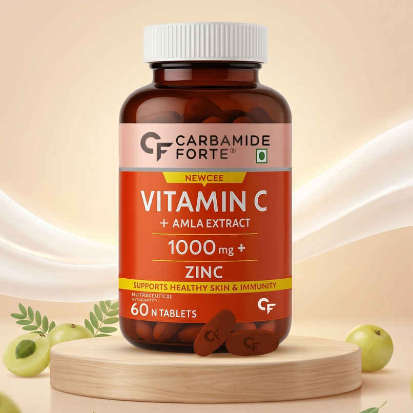 Carbamide Forte Natural Vitamin C Tablet Amla Extract With Zinc For Immunity & Skincare 60 tab Carbamide Forte Natural Vitamin C Tablet Amla Extract With Zinc For Immunity & Skincare 60 tab