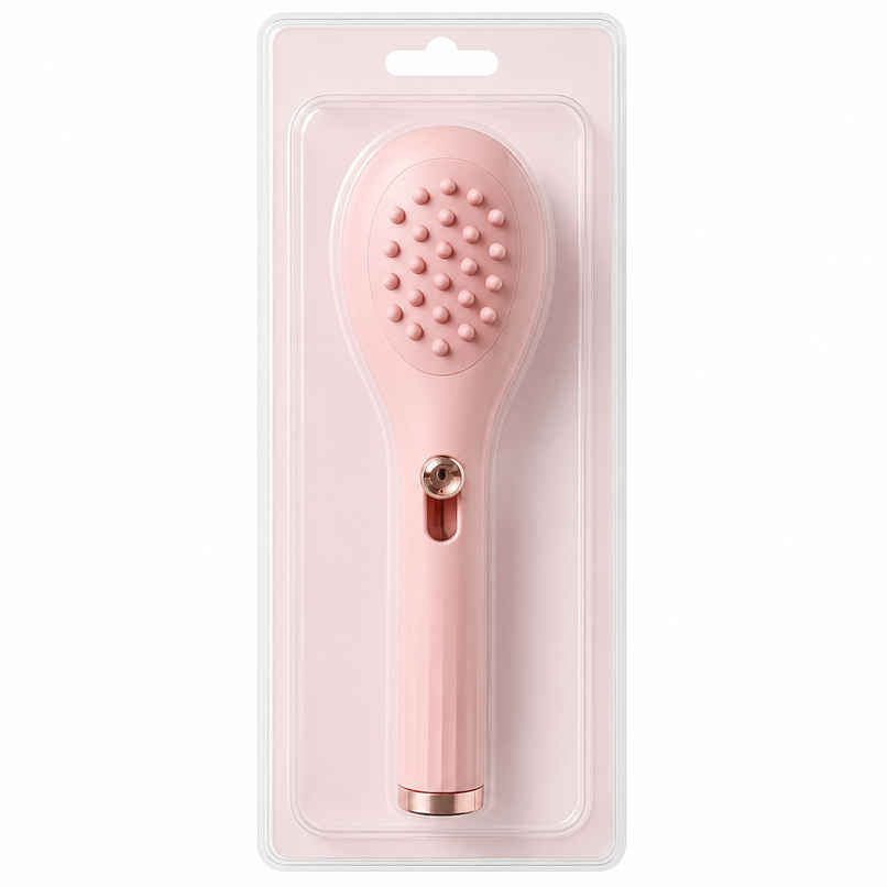 Perpetual Mart Self Cleaning Body Brush, 2in1 Telescopic Comb