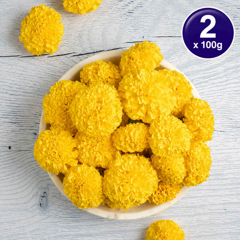 Marigold Yellow Flower Combo