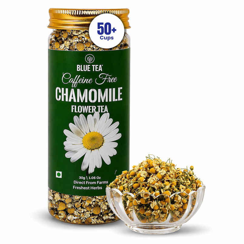 Blue Tea - Chamomile Flower Herbal Tea Jar Blue Tea - Chamomile Flower Herbal Tea Jar