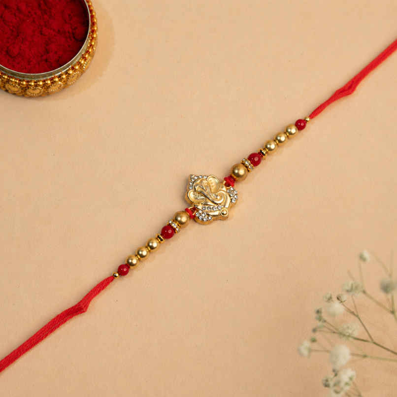 Rakhi for Brother | Lord Ganesh | Religious | Pack of 1 | Shree Rakhi Rakhi for Brother | Lord Ganesh | Religious | Pack of 1 | Shree Rakhi