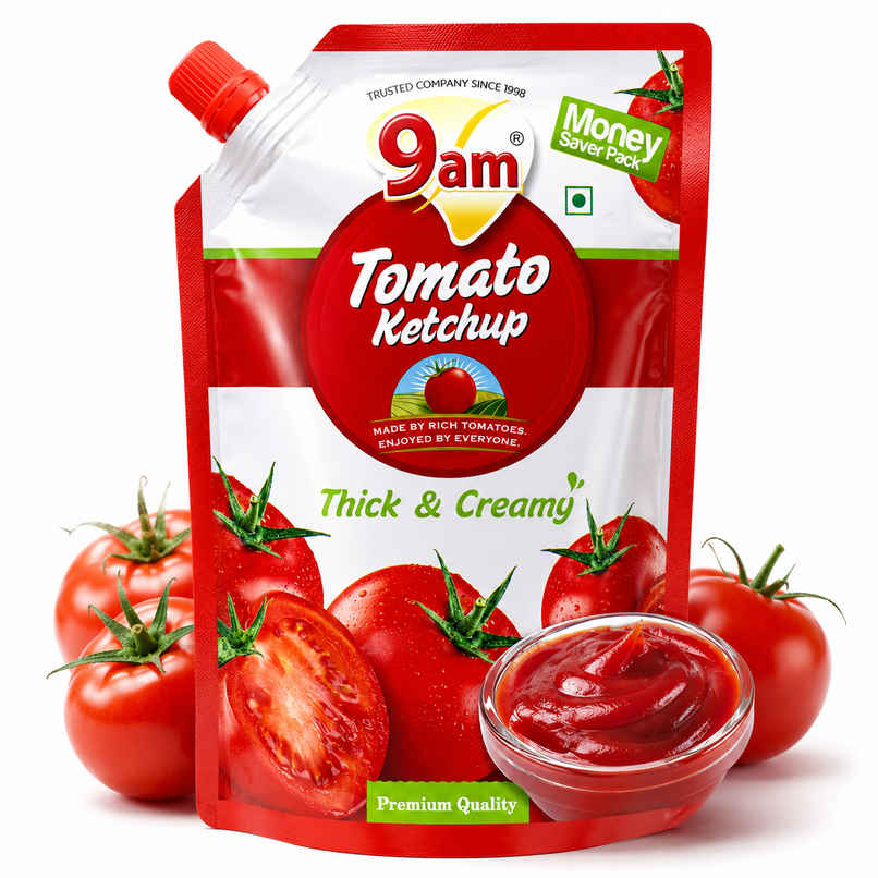 9am Tomato Ketchup, Natural, Tangy, Perfect for Snacks & Breakfast 9am Tomato Ketchup, Natural, Tangy, Perfect for Snacks & Breakfast