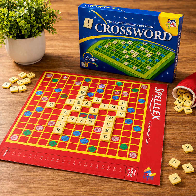 Fablue Crossword Board Game for Kids | Educational Word Puzzle Game