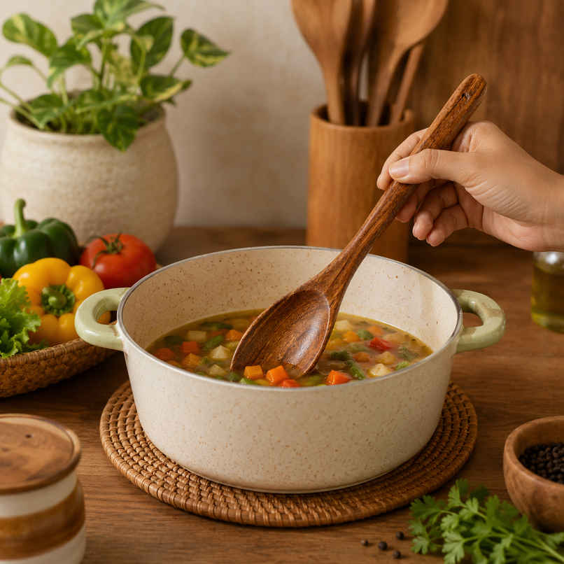 Petals Wooden Spatula - Ladle/Serving/Cooking Spoon Petals Wooden Spatula - Ladle/Serving/Cooking Spoon