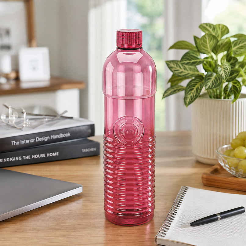 Nayasa Vector Plastic Water Bottle 1000 ml BPA Free Fridge Bottle | Red