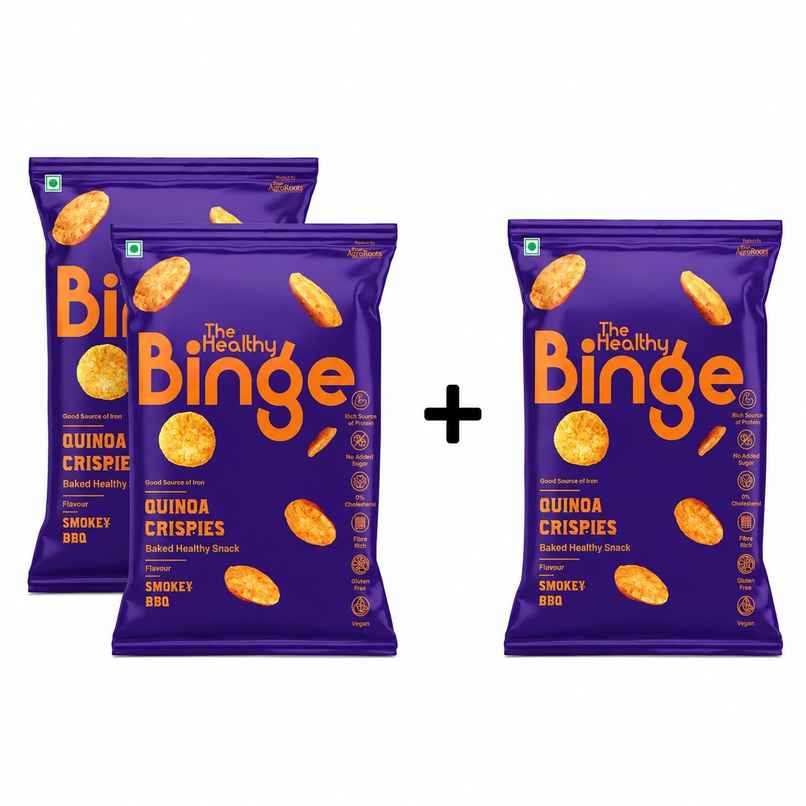 The Healthy Binge Quinoa Baked Chips Smokey Bbq -High Protein And Fibre Combo The Healthy Binge Quinoa Baked Chips Smokey Bbq -High Protein And Fibre Combo