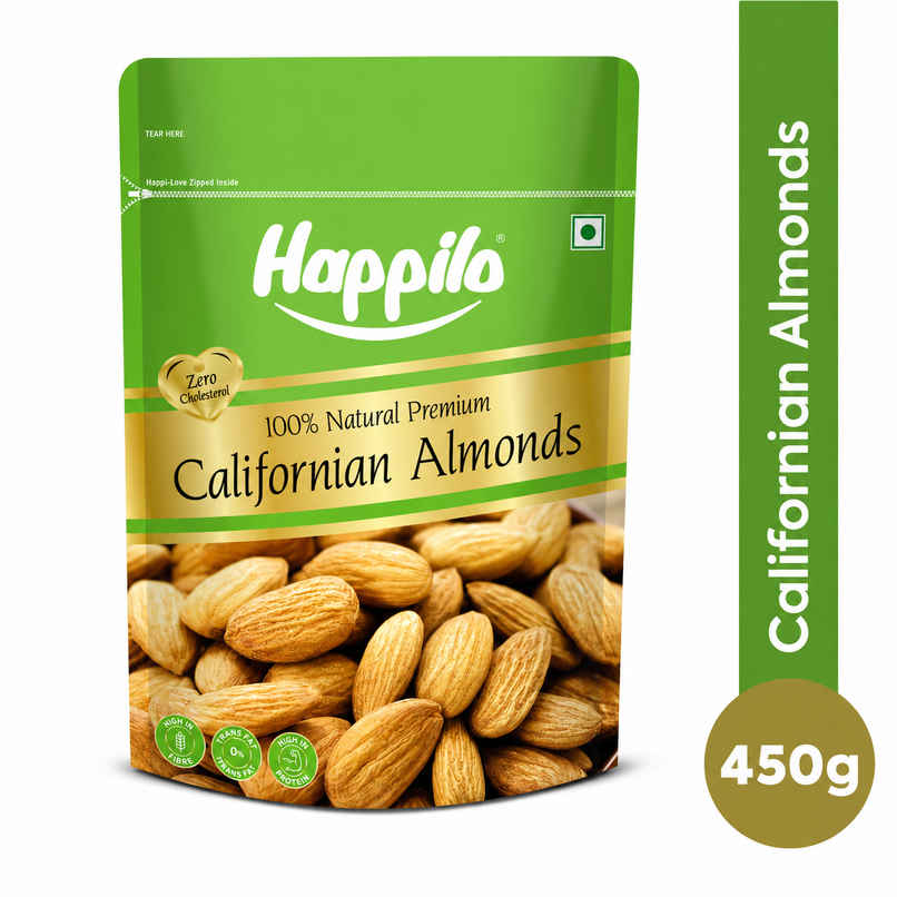 Happilo Premium California Almonds | Badam Giri | Dry Fruits