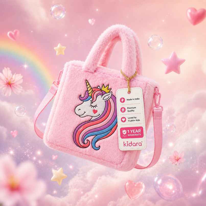 Kidara Unicorn Fur Sling Bag | Pink Kidara Unicorn Fur Sling Bag | Pink