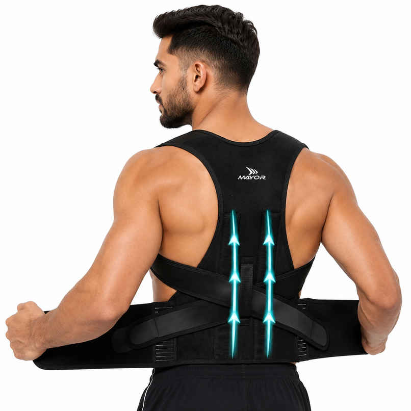 Mayor Posture Corrector For Back Support, Back Pain, Back Straight & Supporter (Free Size)