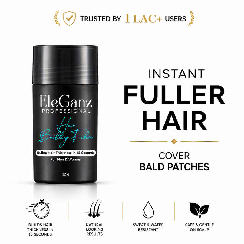 EleGanz Professional Hair Building Fibers | Hair Fiber Powder for Bald Spots & Thinning Hair