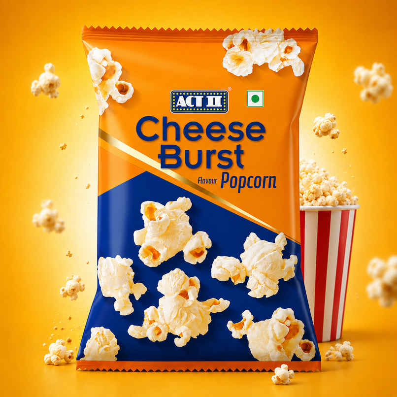 ACT II Cheese Burst Flavour Popcorn | Ready to Eat | Crunchy & Cheesy Snack ACT II Cheese Burst Flavour Popcorn | Ready to Eat | Crunchy & Cheesy Snack