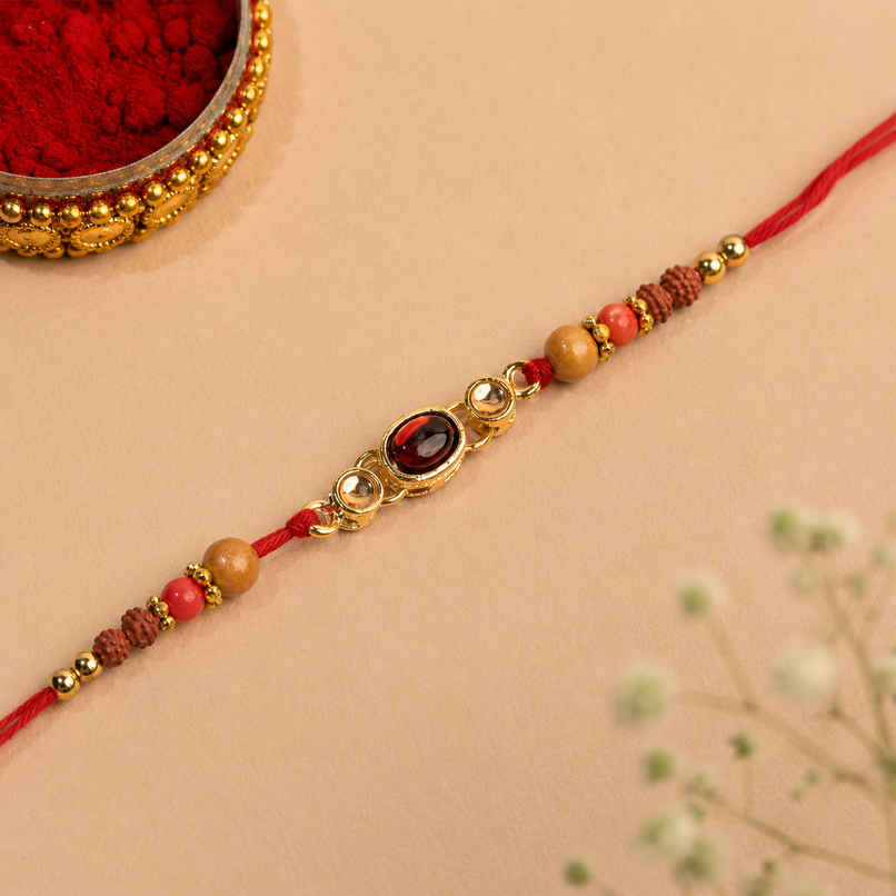 Minimalistic Rakhi Dori with Stones | Stone | Pack of 1 | Tomuncle Minimalistic Rakhi Dori with Stones | Stone | Pack of 1 | Tomuncle