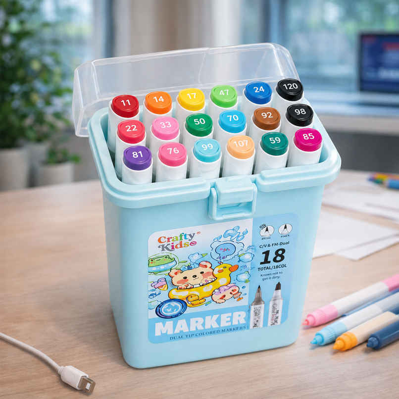 Fablue Twin Acrylic Marker Set | Blue