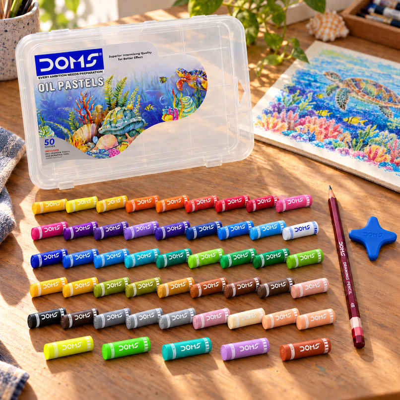 Doms 50 Shades Oil Pastels | Vibrant Colors
