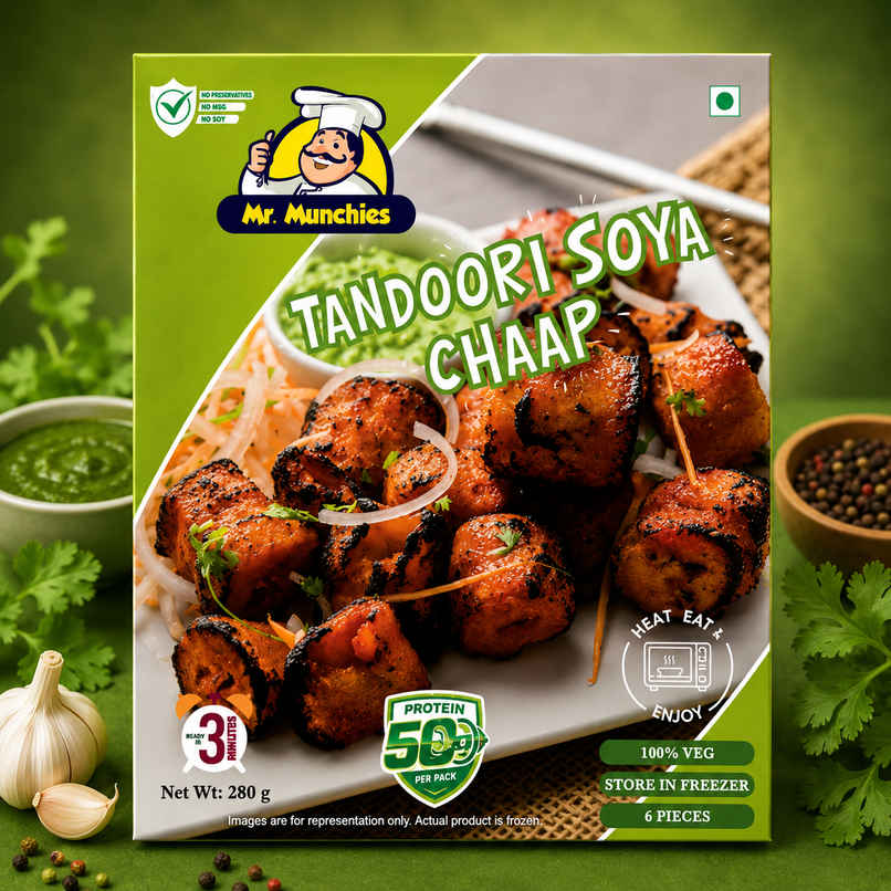 Mr. Munchies Tandoori Soya Chaap