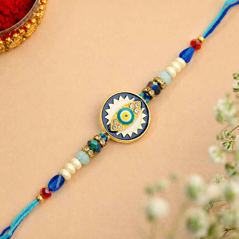 Rakhi for Brother | Evil Eye | Pack of 1 | Avyaan Rakhi Rakhi for Brother | Evil Eye | Pack of 1 | Avyaan Rakhi