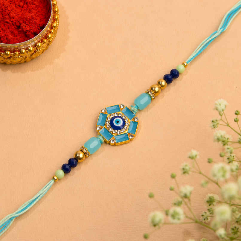 Rakhi for Brother | Evil Eye | Pack of 1 | Avyaan Rakhi Rakhi for Brother | Evil Eye | Pack of 1 | Avyaan Rakhi