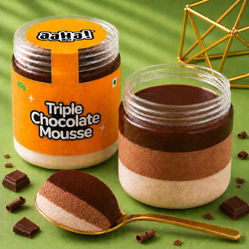 Aaha Triple Chocolate Mousse | Smooth Chocolate Layers | Sweet Treat Aaha Triple Chocolate Mousse | Smooth Chocolate Layers | Sweet Treat