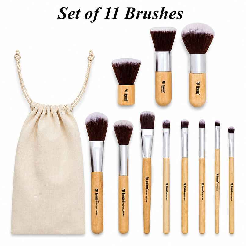 Bronson Professional Makeup Brush Collection | Synthetic Brushes with Storage Bag Bronson Professional Makeup Brush Collection | Synthetic Brushes with Storage Bag