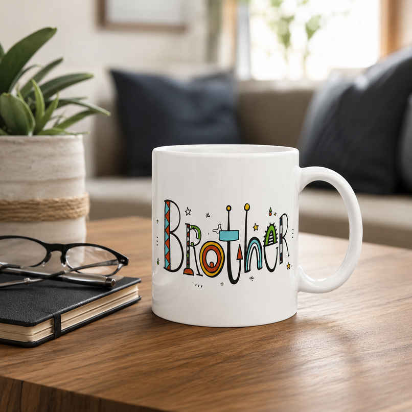 Sanjeev Kapoor by OGGN Brother Printed White Ceramic Mug | 350 ml Sanjeev Kapoor by OGGN Brother Printed White Ceramic Mug | 350 ml