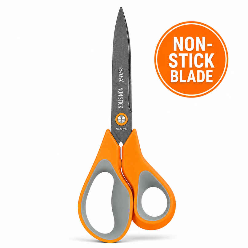 Saya Non-Stick Scissors | Multipurpose Cutting Shears with Non-Stick Coating for Office & Crafts