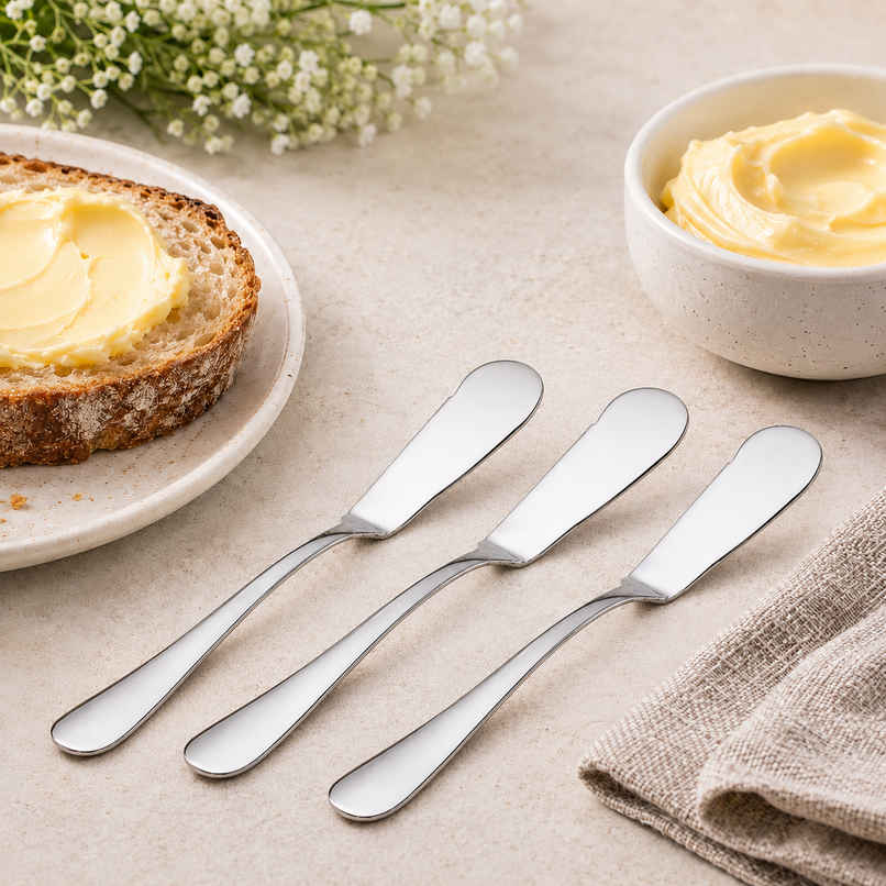 Petals 3Pcs Stainless Steel Butter Knife-Bread Jam Spreader