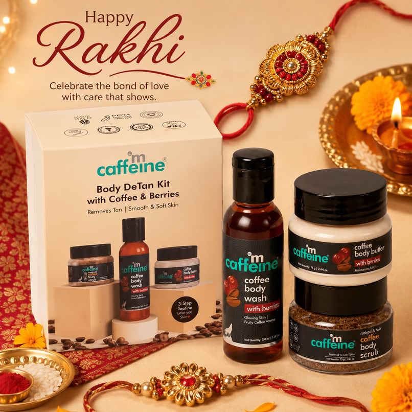 mCaffeine Rakhi Mini Coffee Body Detan Skin Care Gift Set