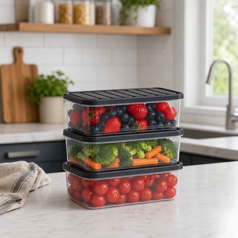 Perpetual Air Tight Plastic Storage Containers Set for Kitchen | Pantry Organizers Kitchen Items Perpetual Air Tight Plastic Storage Containers Set for Kitchen | Pantry Organizers Kitchen Items