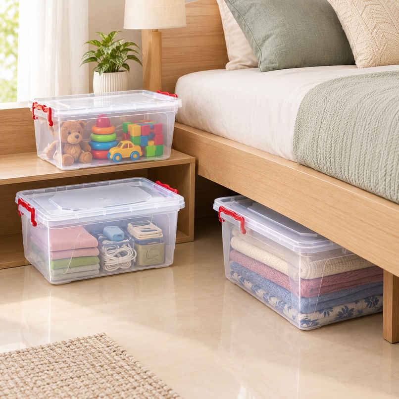 Joyo Plastics Multi Box 3 Pcs Set - 5 ltr, 10 Ltr, 16 Ltr Container