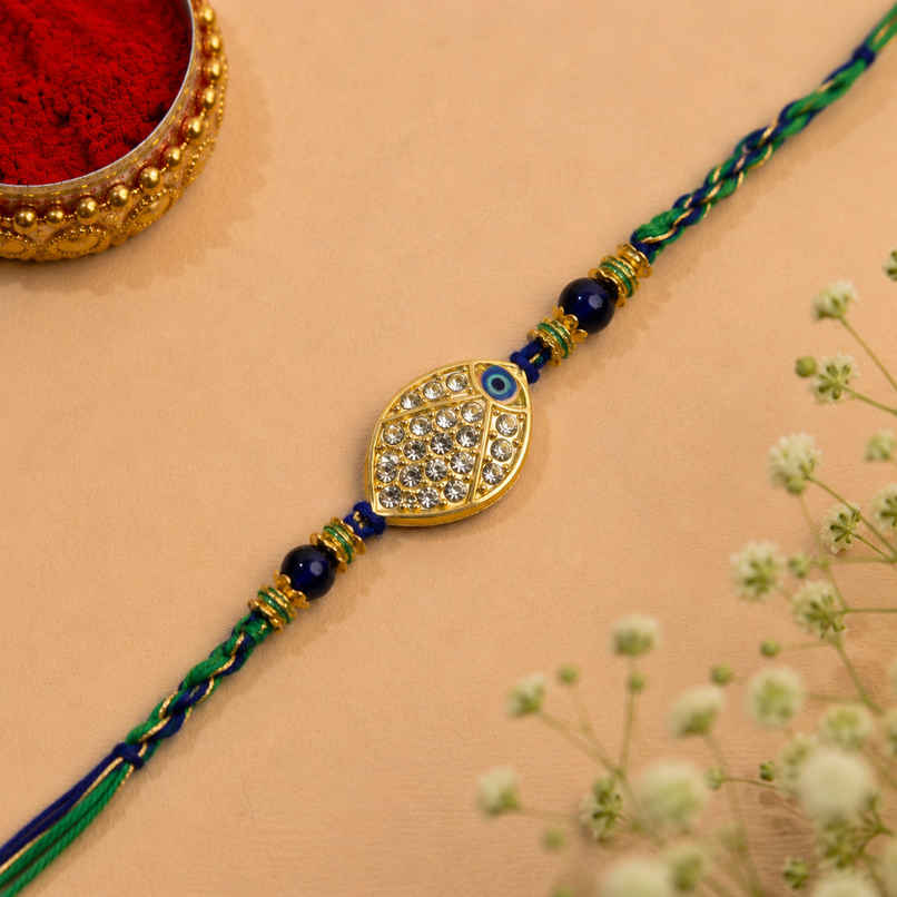 Rakhi for Brother | Studded | Pack of 1 | Avyaan Rakhi Rakhi for Brother | Studded | Pack of 1 | Avyaan Rakhi