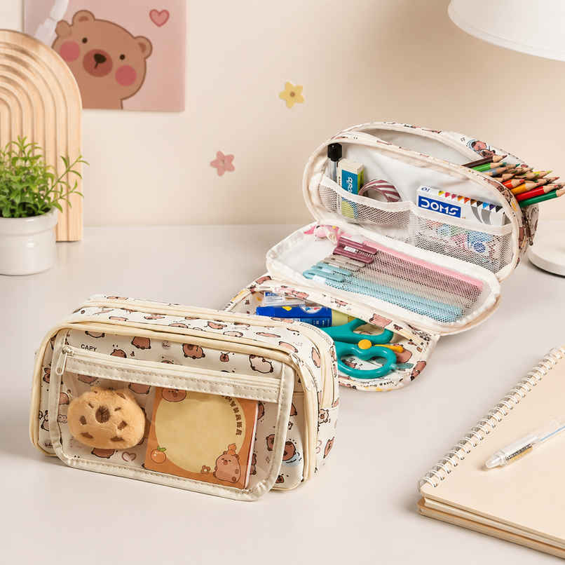Fablue Capybara Pencil Pouch | Beige