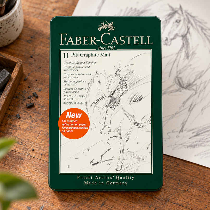 Faber-Castell Pitt Graphite Matt | HB, 2B, 4B, 6B, 8B, 10B, 12B, 14B
