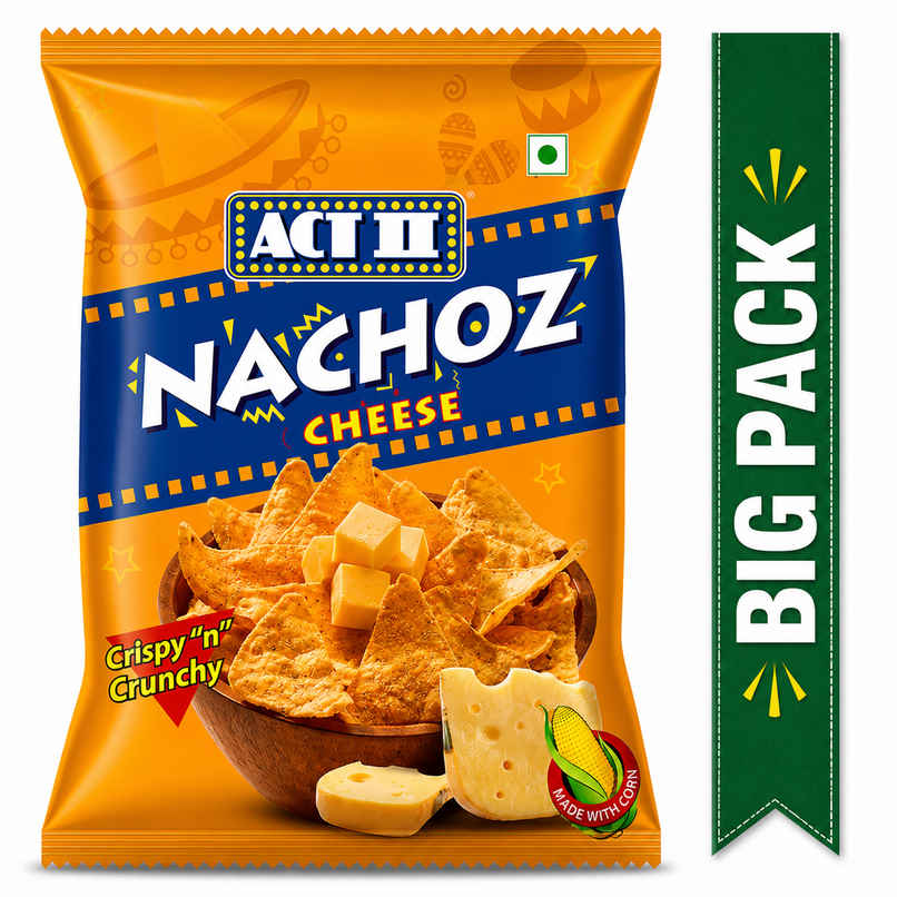 Act II Cheese Nachos - Tortilla Chips | Ready to Eat Snacks | Big Pack