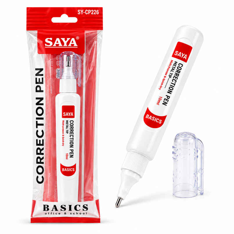 Saya Correction Pen | Smooth and Precise for Clean Corrections | 10ml Saya Correction Pen | Smooth and Precise for Clean Corrections | 10ml