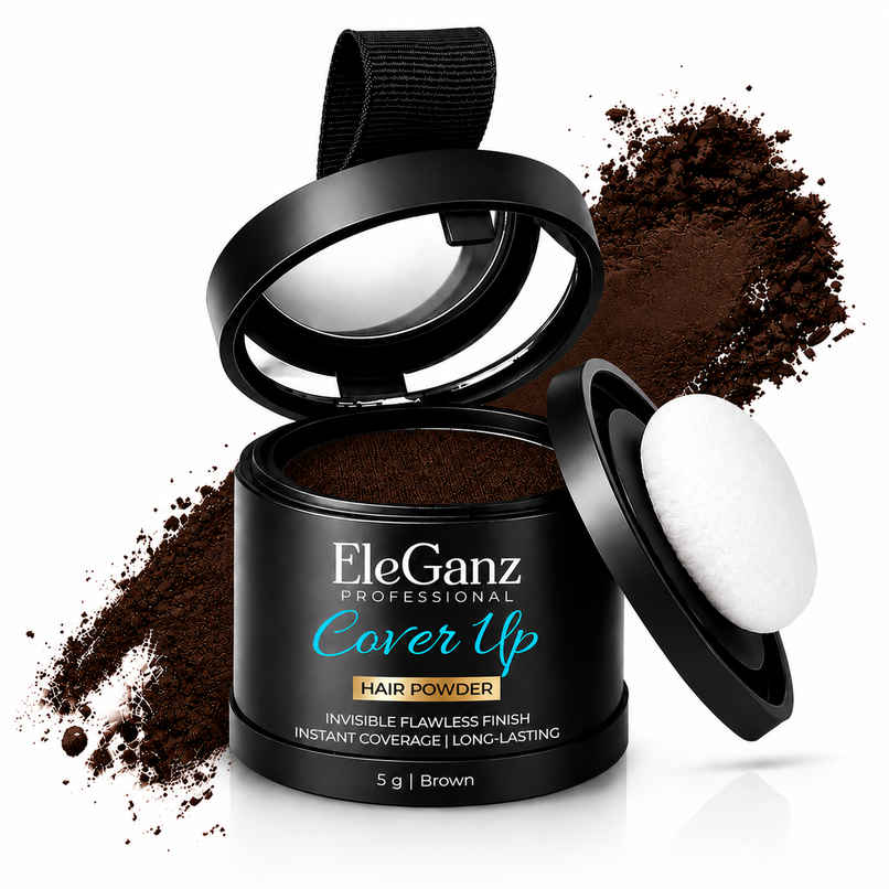 EleGanz Professional Cover-Up Hair Powder | Instant Root Concealer - Brown EleGanz Professional Cover-Up Hair Powder | Instant Root Concealer - Brown