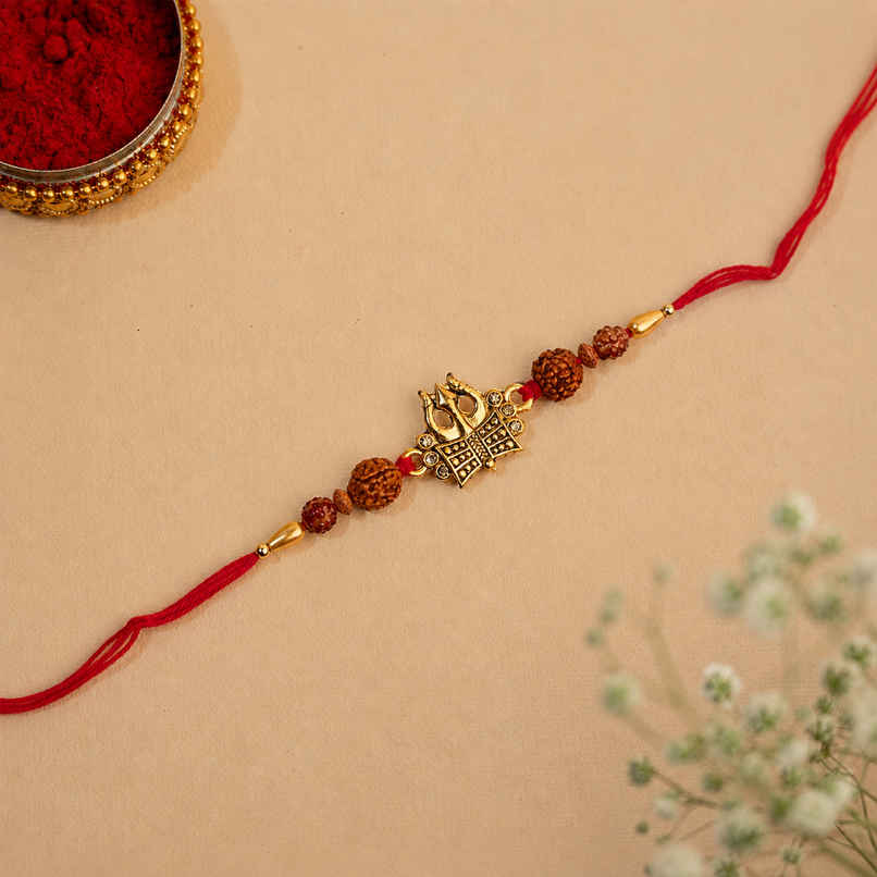 Rakhi for Brother | Trishul | Religious | Pack of 1 | Shree Rakhi Rakhi for Brother | Trishul | Religious | Pack of 1 | Shree Rakhi