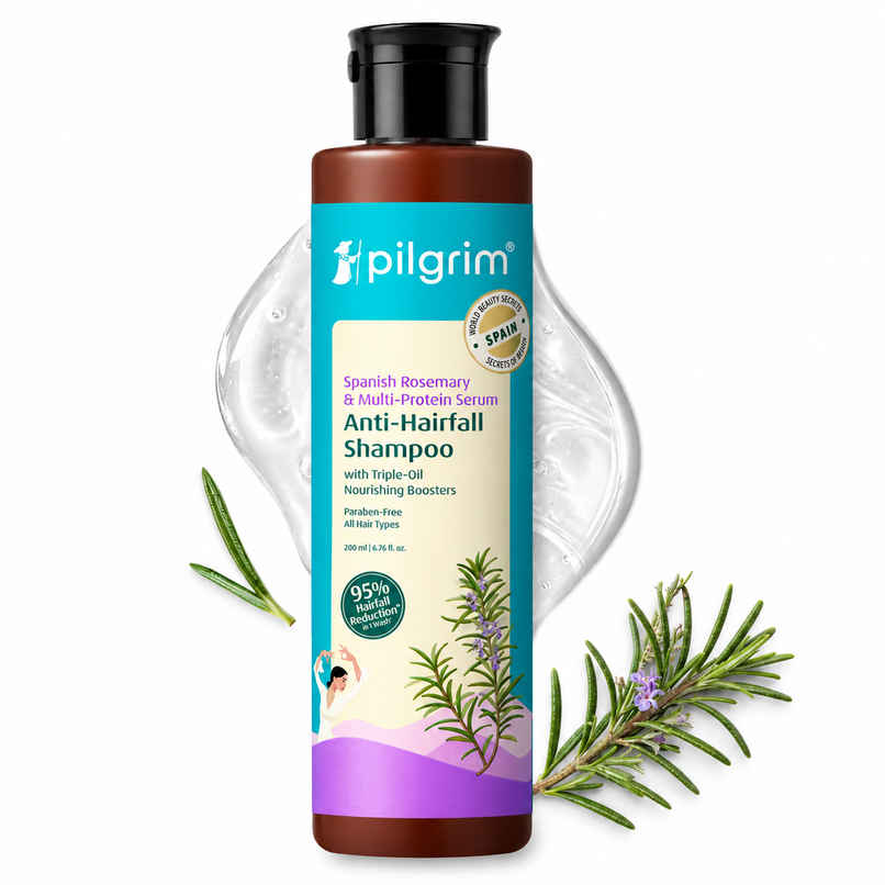 Pilgrim Spanish Rosemary and Biotin Anti-Hairfall Shampoo for Hair Fall & Stronger Hair