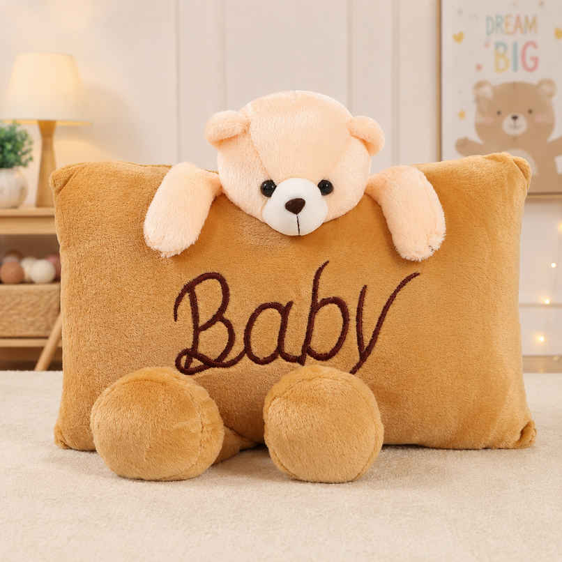 DearJoy Cute Teddy Bear Pillow - Brown DearJoy Cute Teddy Bear Pillow - Brown