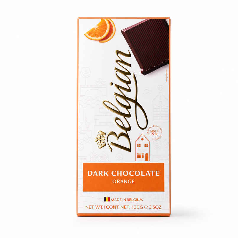 The Belgian Bar Dark Orange Chocolate The Belgian Bar Dark Orange Chocolate